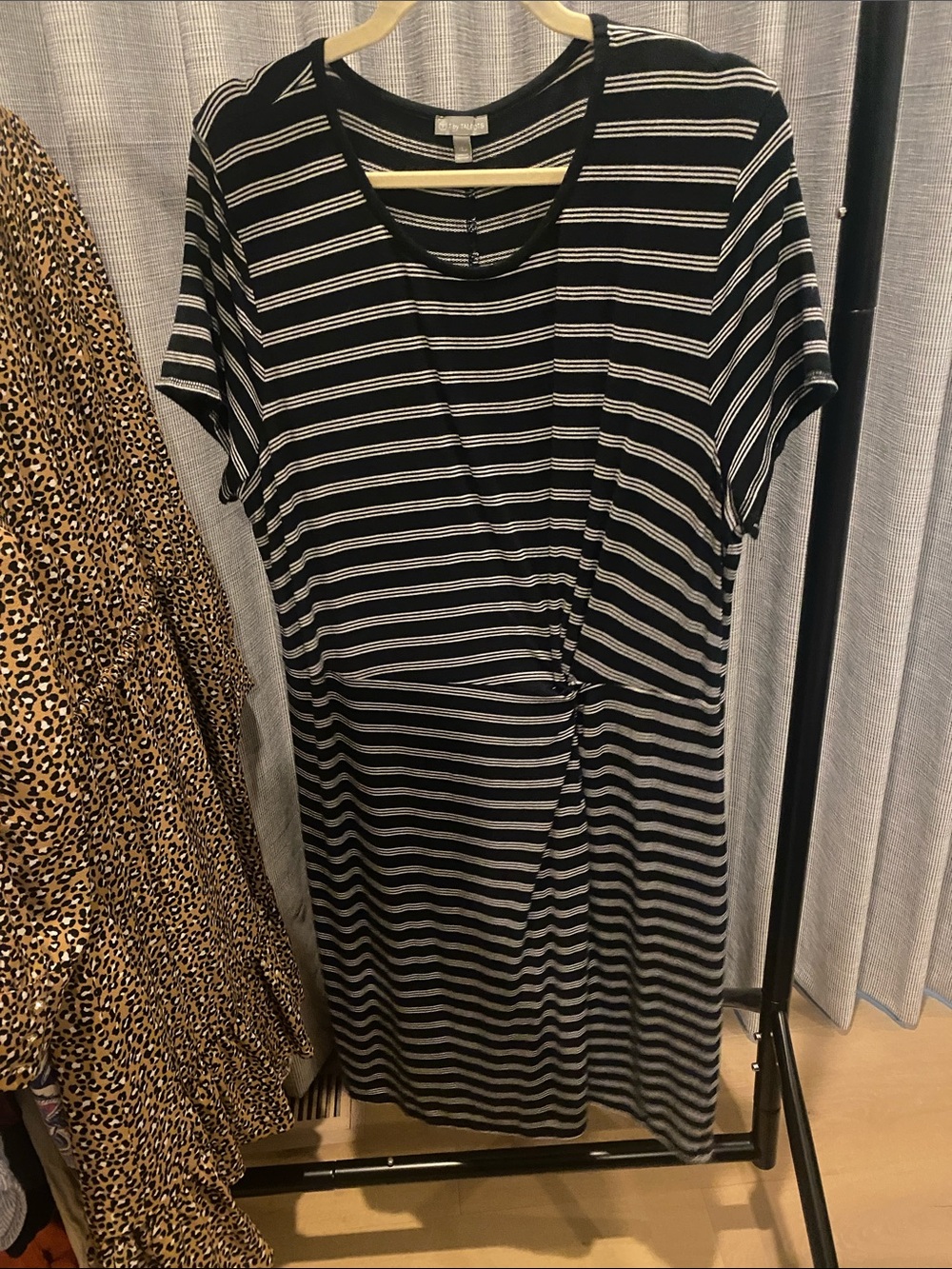 T by Talbots Striped Casual Dress
